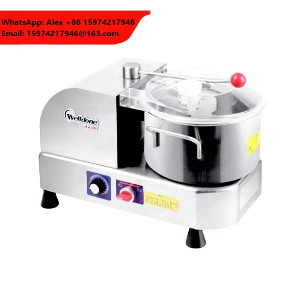 WED-QS6L Welldone New 6L 400W Automatic Electric Commercial Meat Grinder/Cutter Machine 1-10L Max Capacity For Home Restaurant