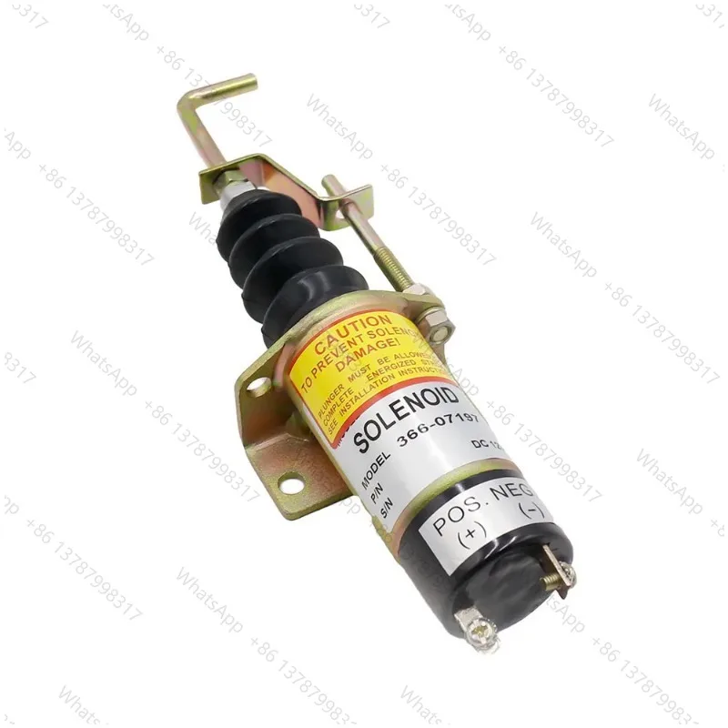 Fuel Shut Off Solenoid Valve 12V Fuel Shutdown Shut Off Solenold For LPW LPWS LPWT Engine Genset YC100492