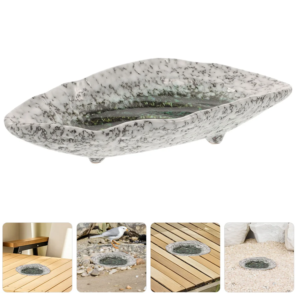 

Butterfly Feeding Station Outdoor Ceramic Bee Waterer Garden Insect Feeder Decorative Water Dispenser for Butterflies and Bees