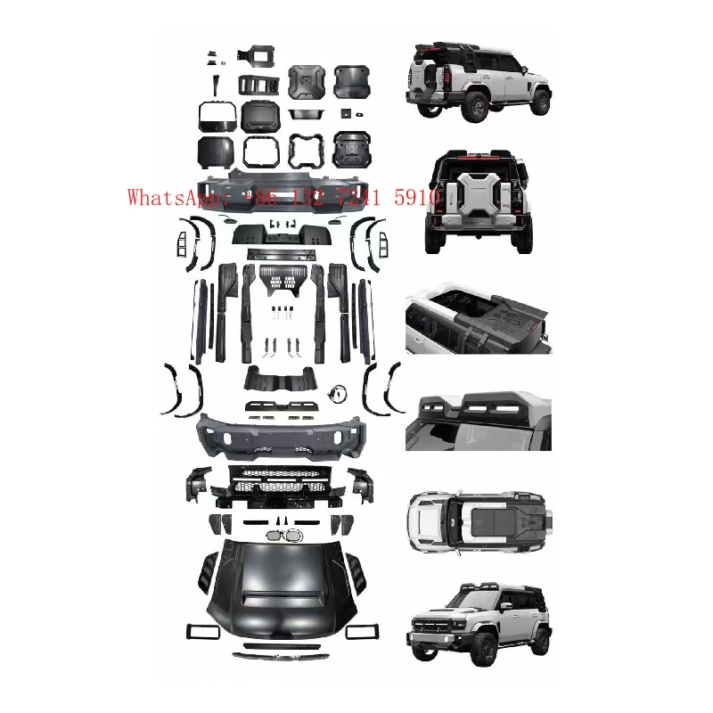 Hongsheng's high-quality traveler/T2 modified starry sky exterior body kit, front and rear bumpers, and hood.