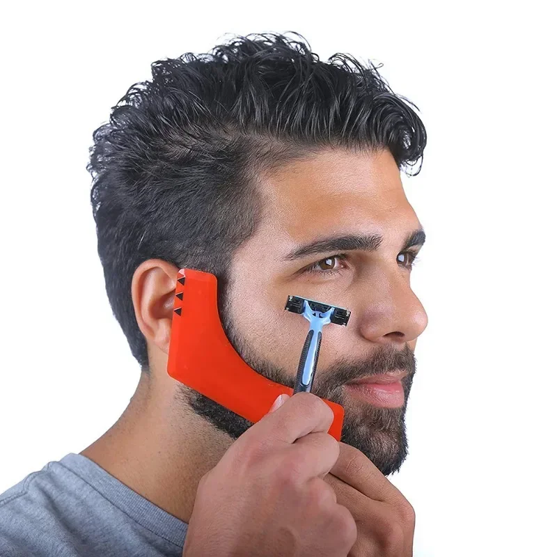 Barba e cabelo barbear Kit Template, Barba Shaping Tool, Grooming Kit, barbeiro suprimentos, decote