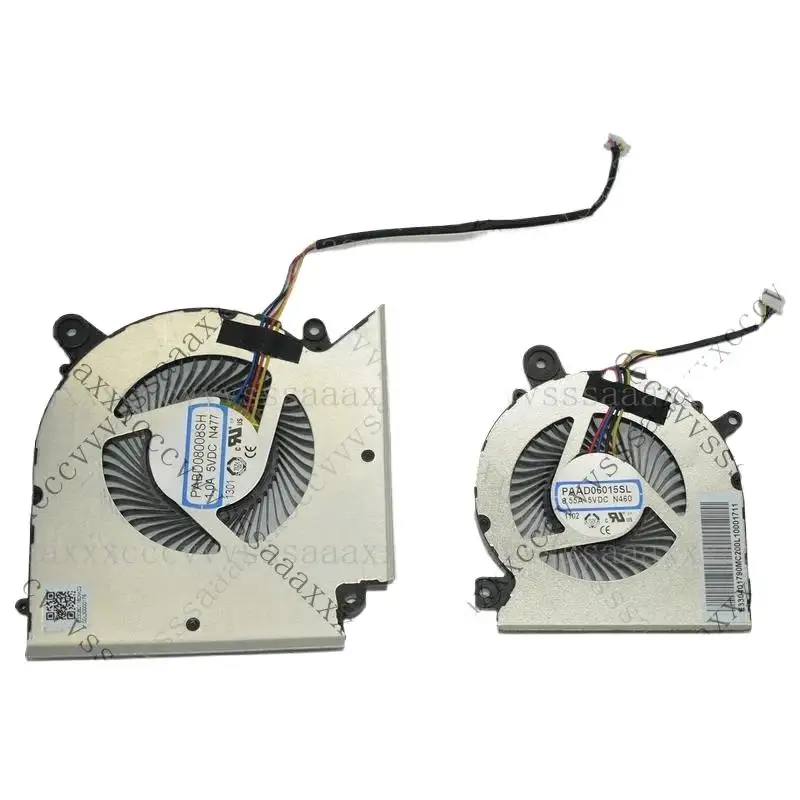 

* PABD08008SH PAAD06015SL N477 N460 Новый для MSI GF66 GL66 GF76 MS-1583 ОХЛАЖДАЮЩИЙ ВЕНТИЛЯТОР CPU GPU DC5V 1.0A 0.55A ==/