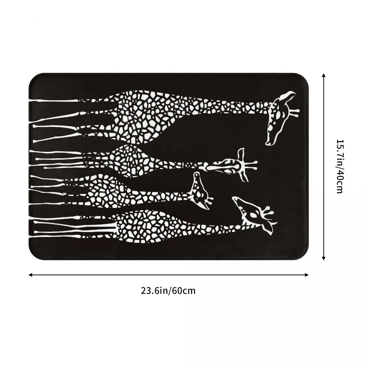 Giraffe Family Design Doormat Washable Carpet Rug Kitchen Entrance Home Floor Mat for Living room Footpad Mats