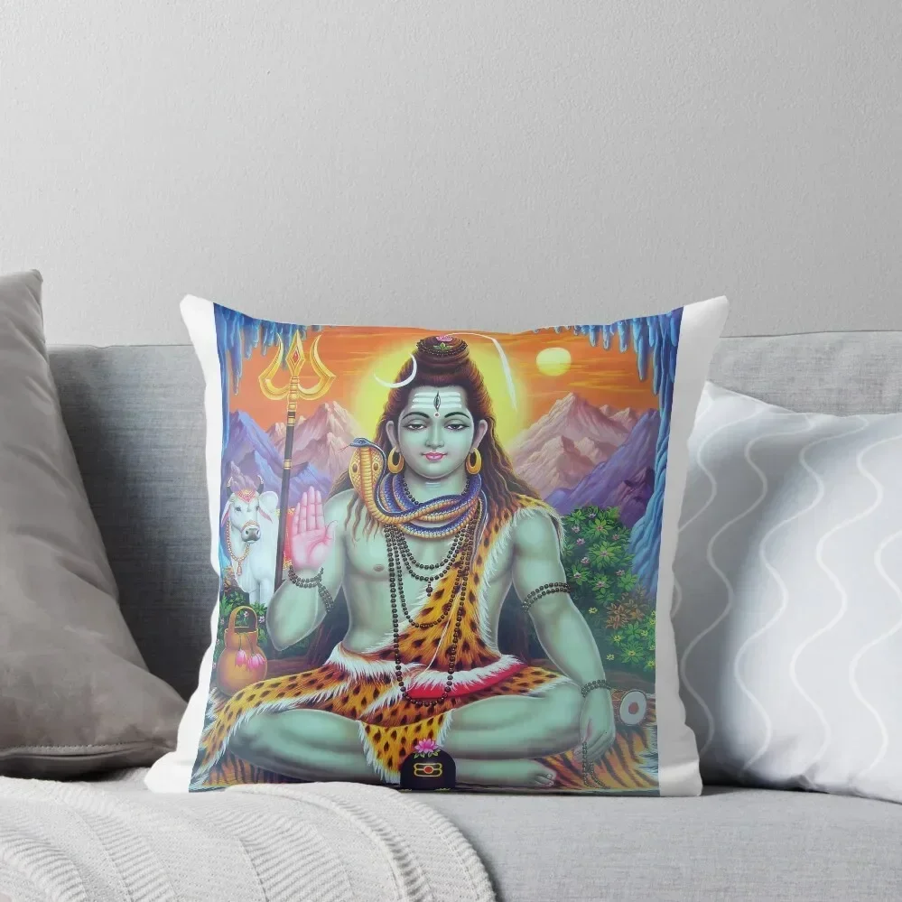 Shiva-Hindu Asian Indian God Throw Pillow Christmas Pillowcase Throw Pillow Covers luxury decor pillow