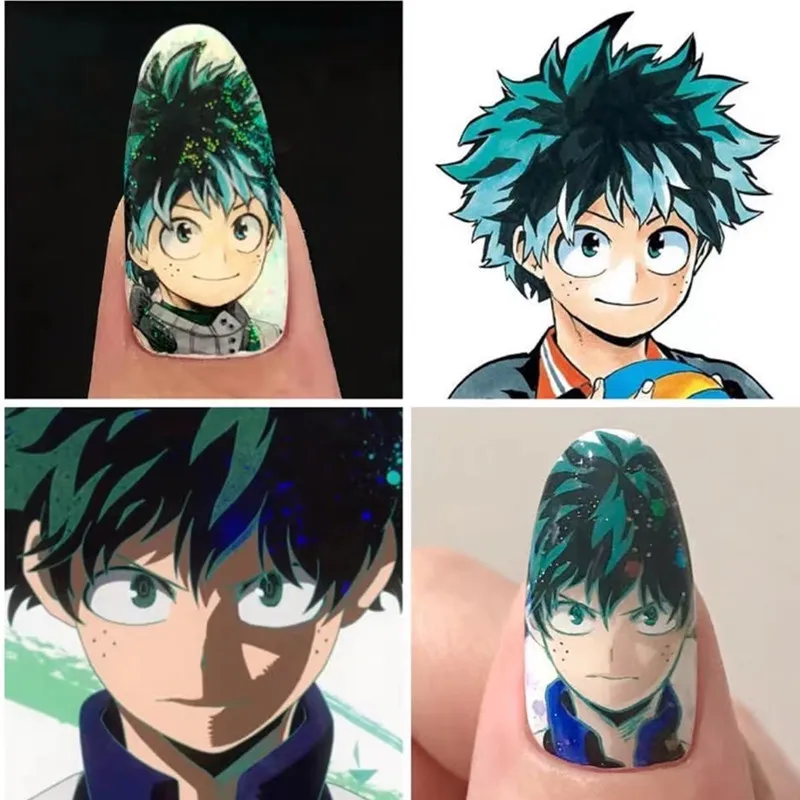 Anime My Hero Academia Design 3D naklejka suwak DIY przybory do dekoracji samoprzylepne naklejki do paznokci TSC 204 284 246