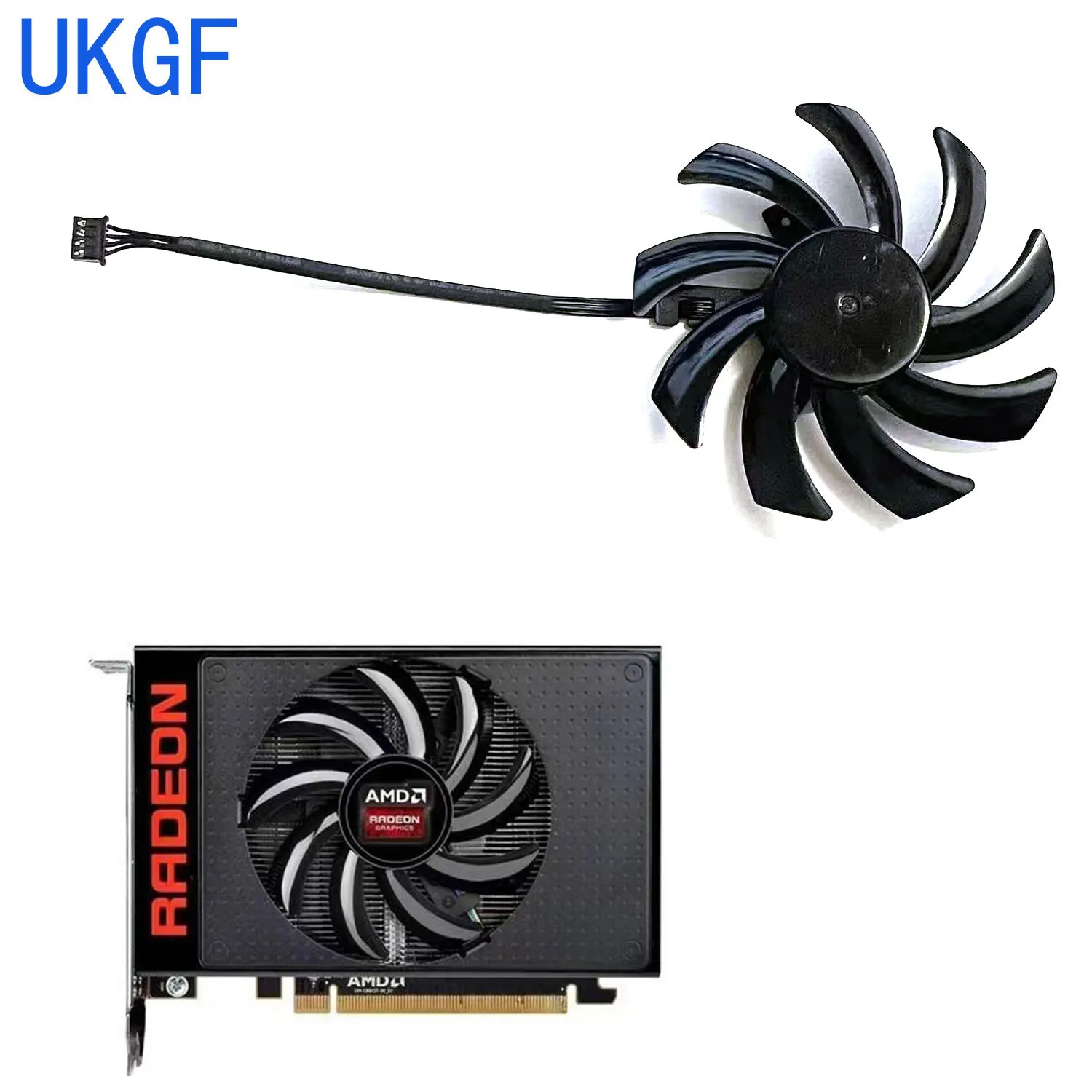 

New 85MM 4PIN FDC10H12S9-C AMD R9 Fury Nano GPU Fan for Sapphire R9 Nano 4G HBM Graphics Card Fan Replacement