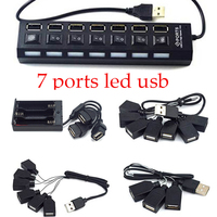 1set LED DIY Light Accessories Building Block Street Black 7 USB Ports For LED Light Kit 10220 10260 42083 Compatible All Brand