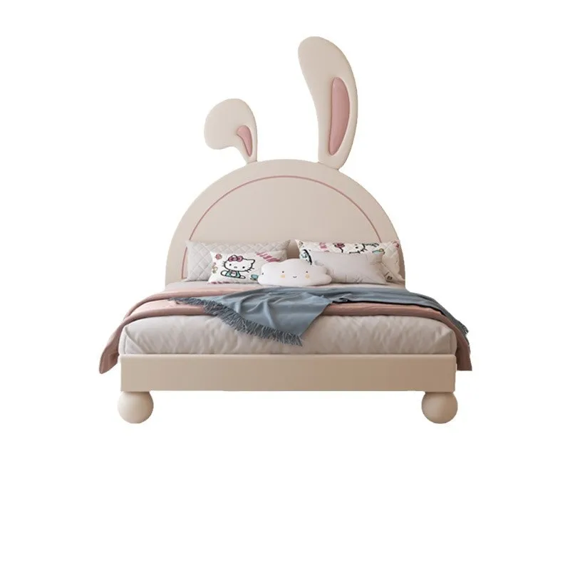 

Solid wood children's bed, little girl room single bed, teen girl bedroom princess bed