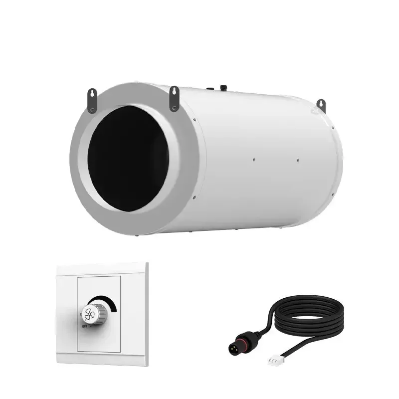 Electric Air Ventilation Hydroponic Silence In-line Duct Axial Fan 150W Ball Bearing Plastic Dual OEM/ODM