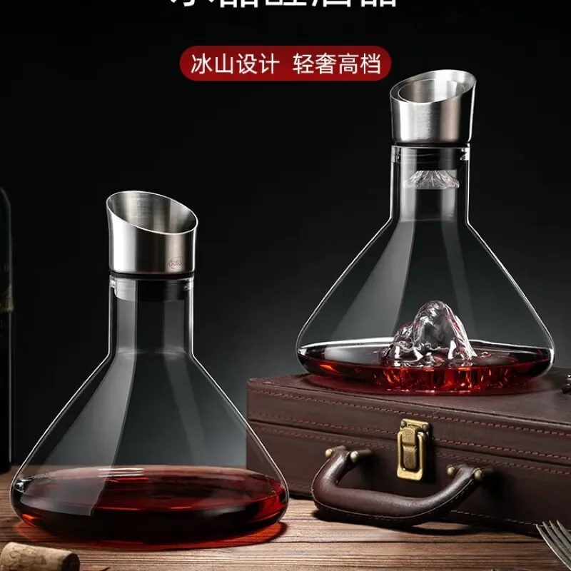 HT waterfall type red wine decanter, fast household glass wine pouring storing wine and distributing