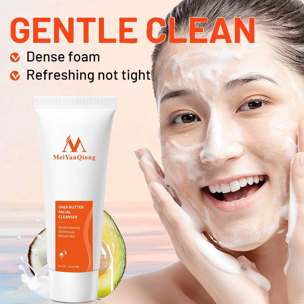 Manteca de karité, reparador Facial nutritivo, limpiador para el cuidado de la piel, blanqueamiento, antienvejecimiento, limpieza suave de la piel, cuidado Facial limpio y calmante