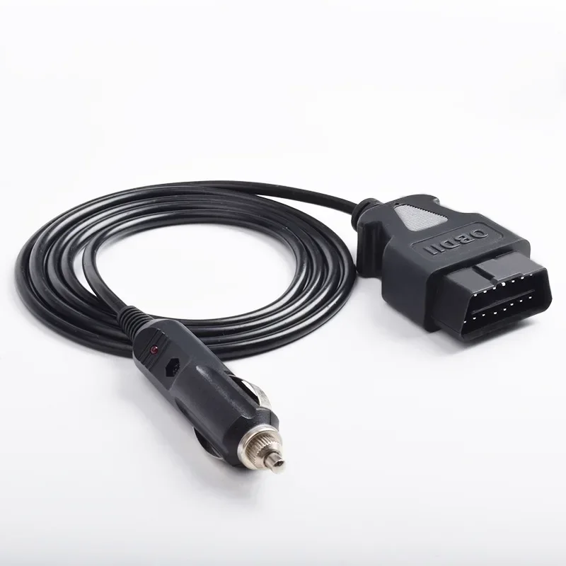 1M Male Female OBD2 16Pin To Cigarette Lighter Port Power Supply Cable 12V DC OBD 16Pin Connector OBD Adapter for DVR GPS HUD