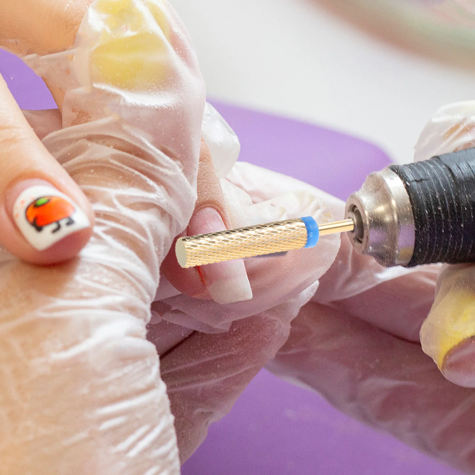 Cilindro broca de carboneto de tungstênio cabeça de moagem de unhas para remoção de cutícula polonês gel manicure pedicure suprimentos da arte do prego