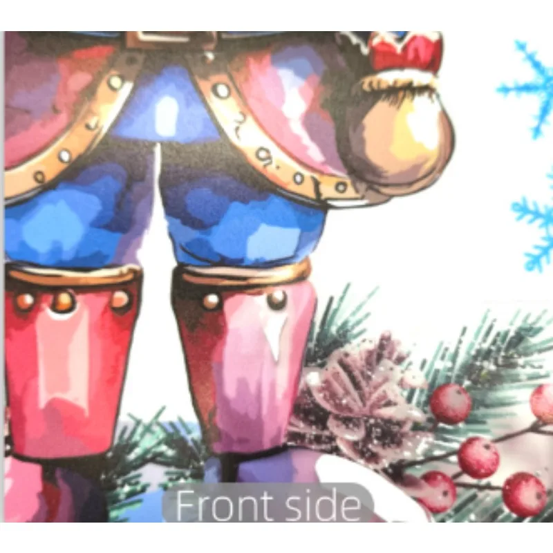 DJ14133 Cartoon Character with Blue Snowflake Static Cling Stickers for Window Glass and Wall Decoration 30 40cm Posters