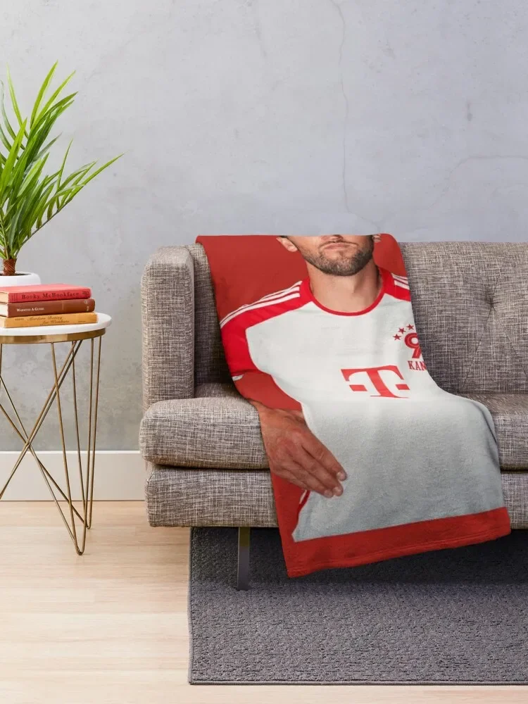 Harry Kane 9 Bayern Throw Blanket Decorative Sofa Furry Blankets