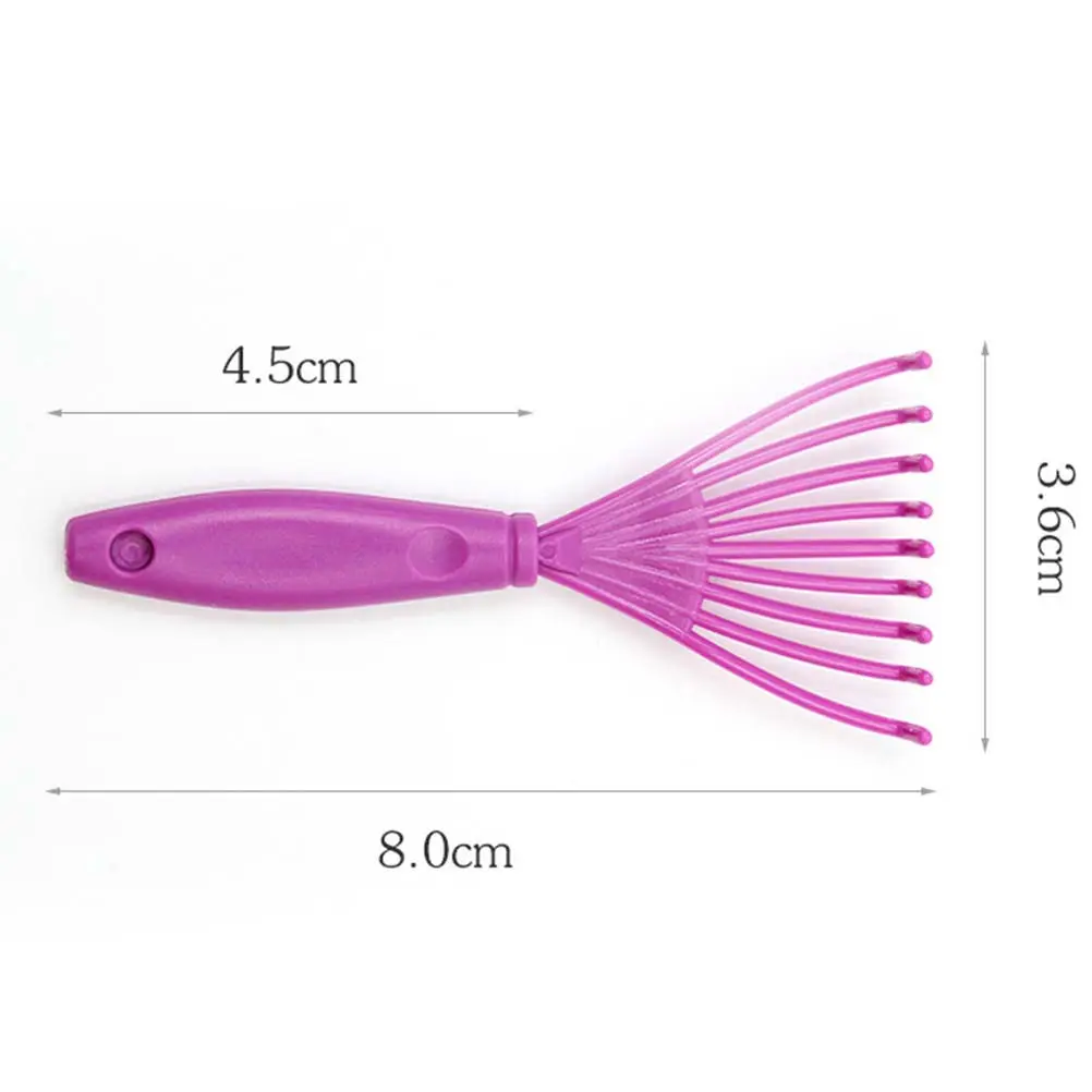 5Pcs Hair Brush Cleaner ABS Plastic Curly Comb Cleaning Claws Mini Tool for Removing Embedded Hair Lightweight Portable Brush view 4