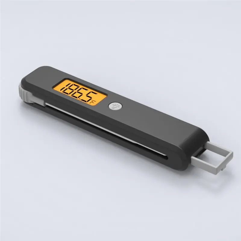 B23B Digital Food Thermometer For Cooking, BBQ, And Baking With Foldable Stainless Steel Probe