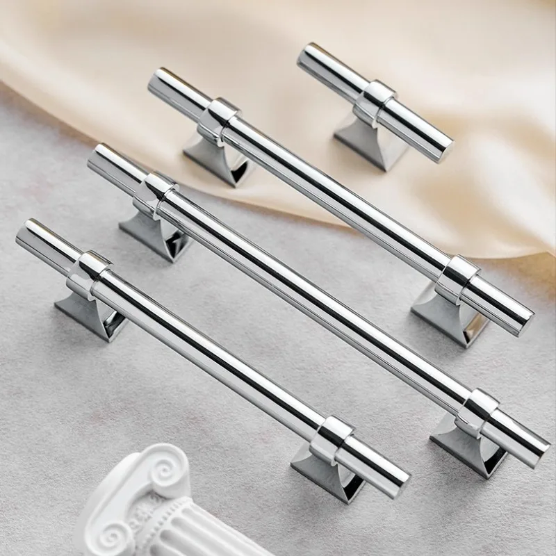 Retro T Bar Drawer Cupboard Pulls Antique Brass Cabinet Knobs Door Handles Furniture Handles for Kitchen Home Distressed Vintage