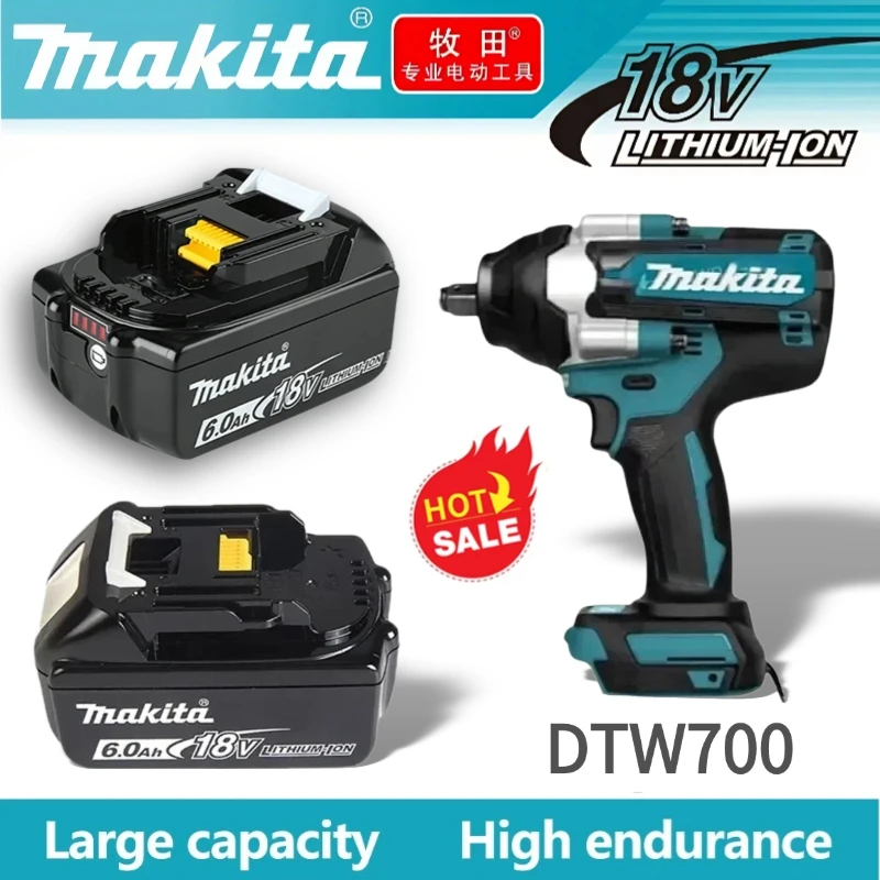 

Оригинальный аккумулятор Makita 18 В 6 А для электроинструментов 18 В Makita со светодиодной литий-ионной заменой LXT BL1860B BL1860 BL1850 зарядное устройство