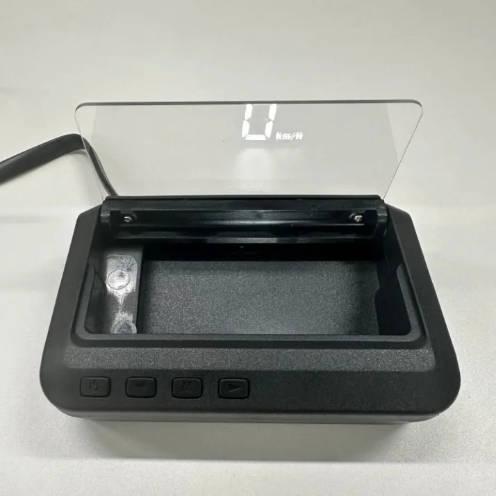C100 OBD2 Head-Up-Display Auto OBD HUD Zubehör Tachometer Wassertemperatur Spannungsprojektor mit Geschwindigkeitswarnung für Fahrzeuge – Detail 7