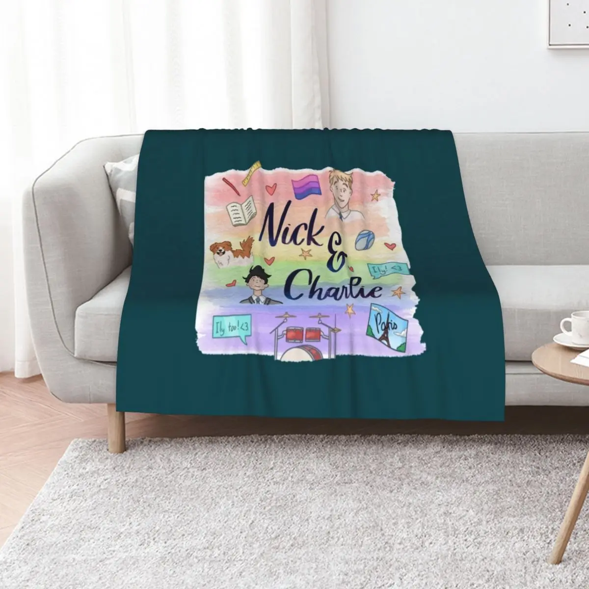 Nick And Charlie Throw Blanket For Sofa Thin Thin Bed linens christmas decoration blankets ands Warm Blankets