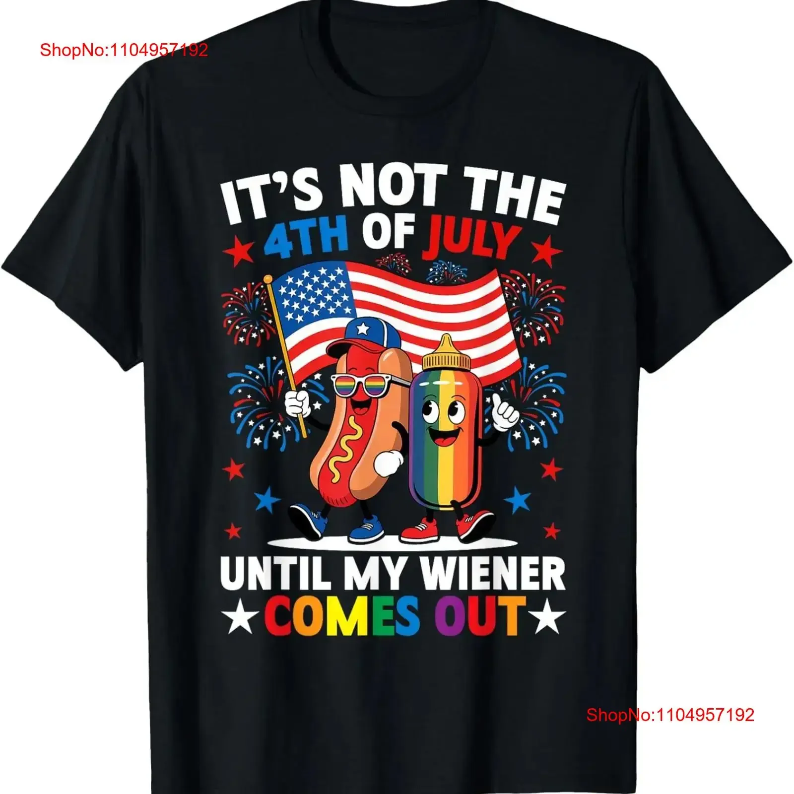 

Забавная футболка с изображением винского хот-дога 4 июля с американским флагом ЛГБТК-прайда, винтажная стираная дизайнерская одежда, дышащая