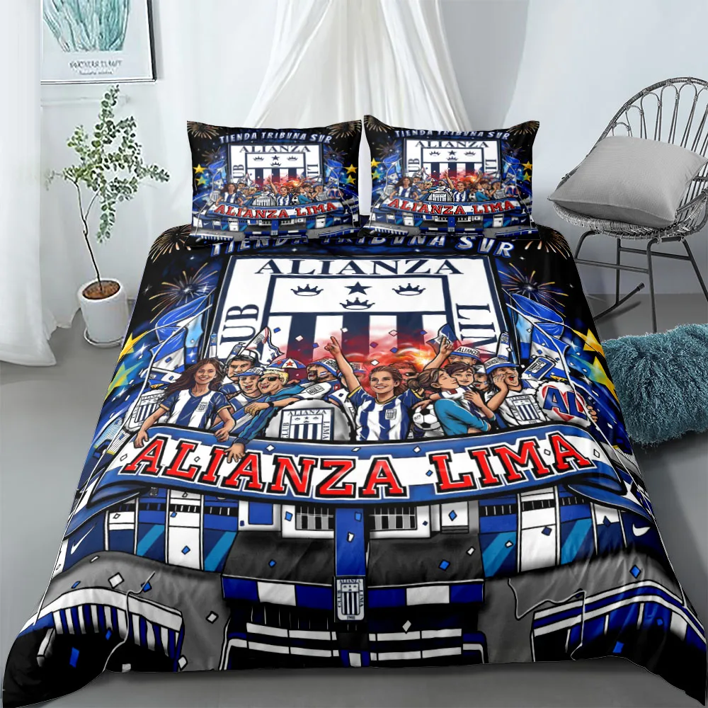 Aliancistas Lima Fans Duvet Cover Set King Queen Double Full Twin Single Bed Linen Set