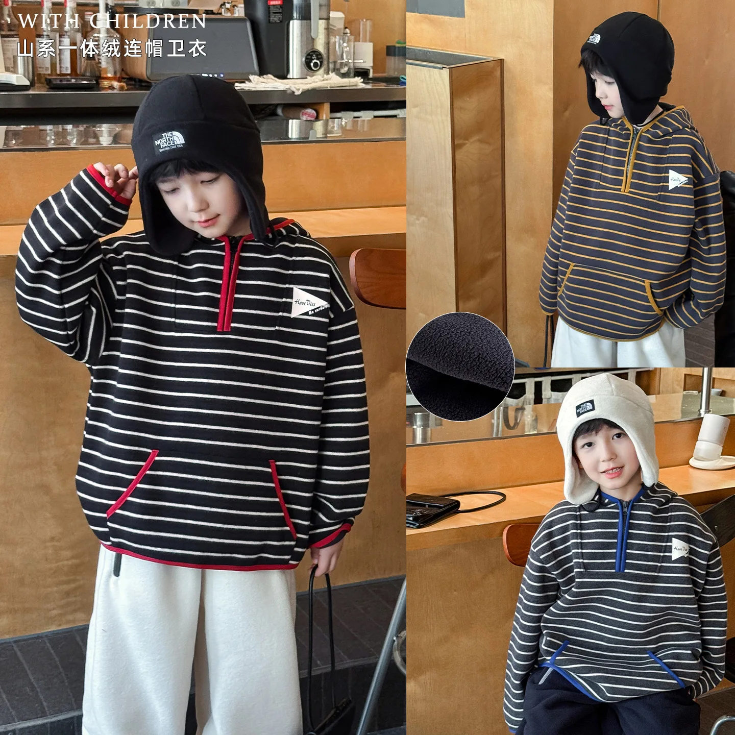 Winter Clothing Label - 2025, Wintermode für Jungen, beschriftete Kinderjacke,