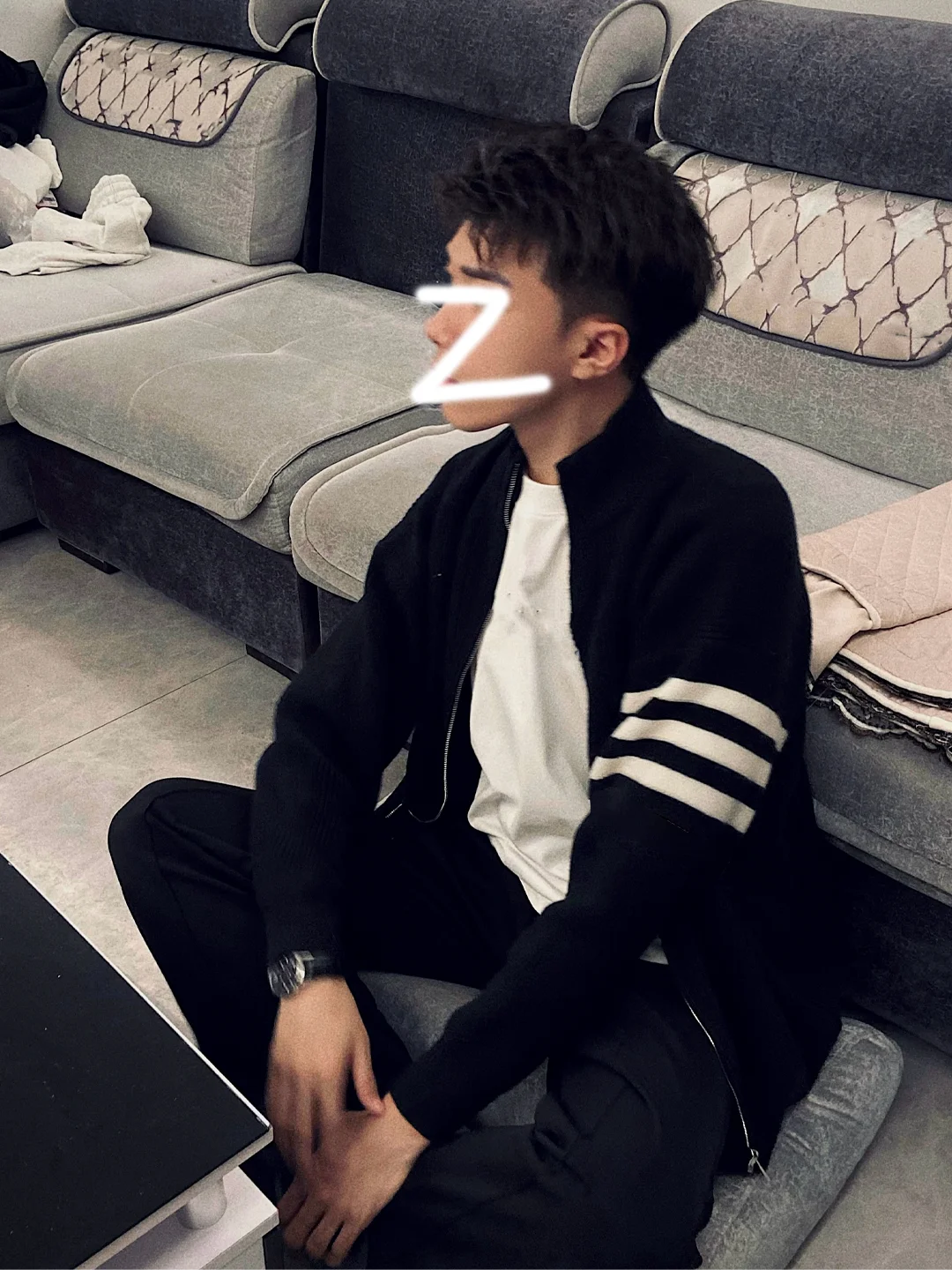 

Мужской ретро-кардиган на молнии в американском уличном стиле, универсальный, с высоким воротником, вязаный, молодежный, повседневный, осенний