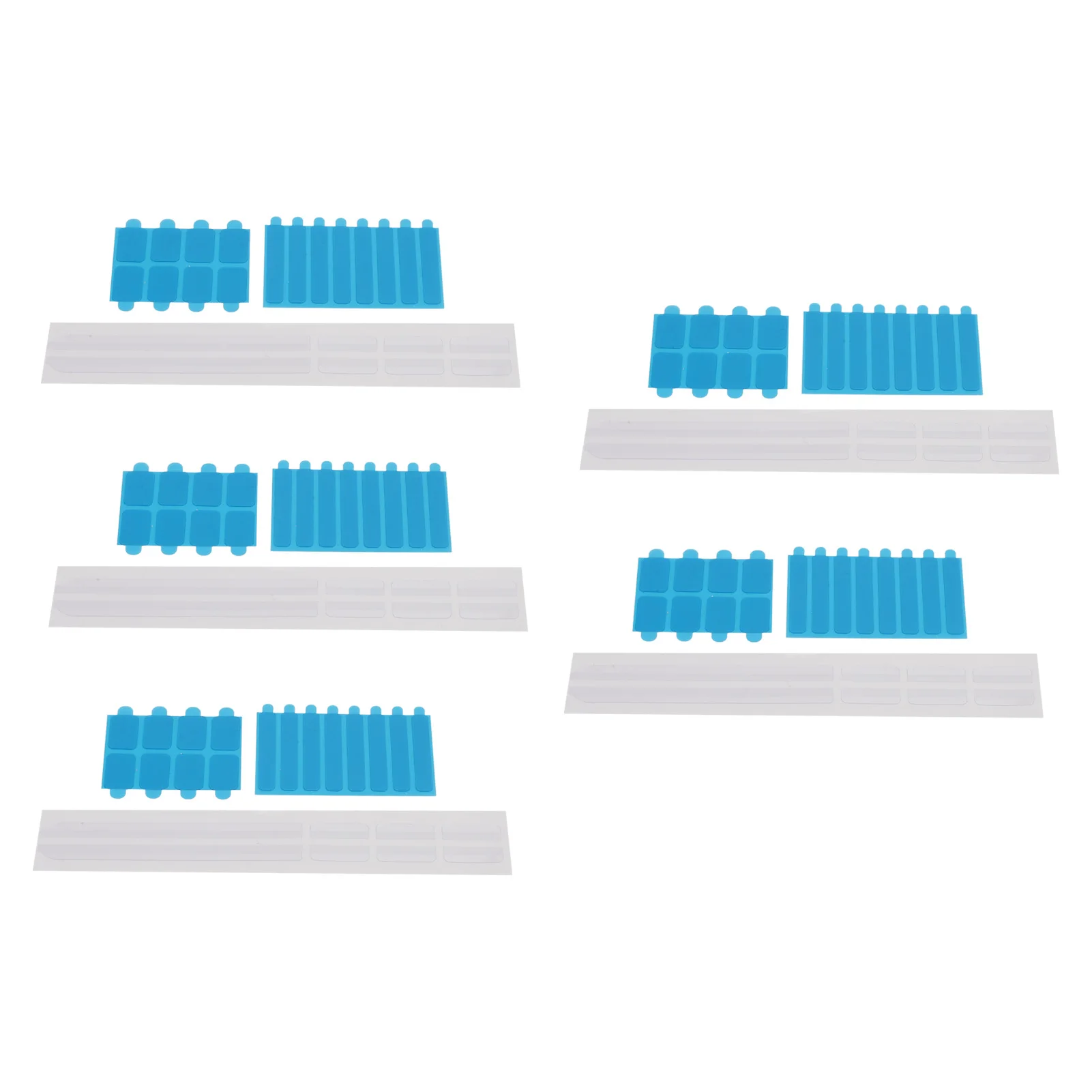 Plastic Slide Mount Adhesive Strip 5 Set Privacy Screen Replacement Set Adhesive Strips and Slide Mount Holder Tabs for Computer