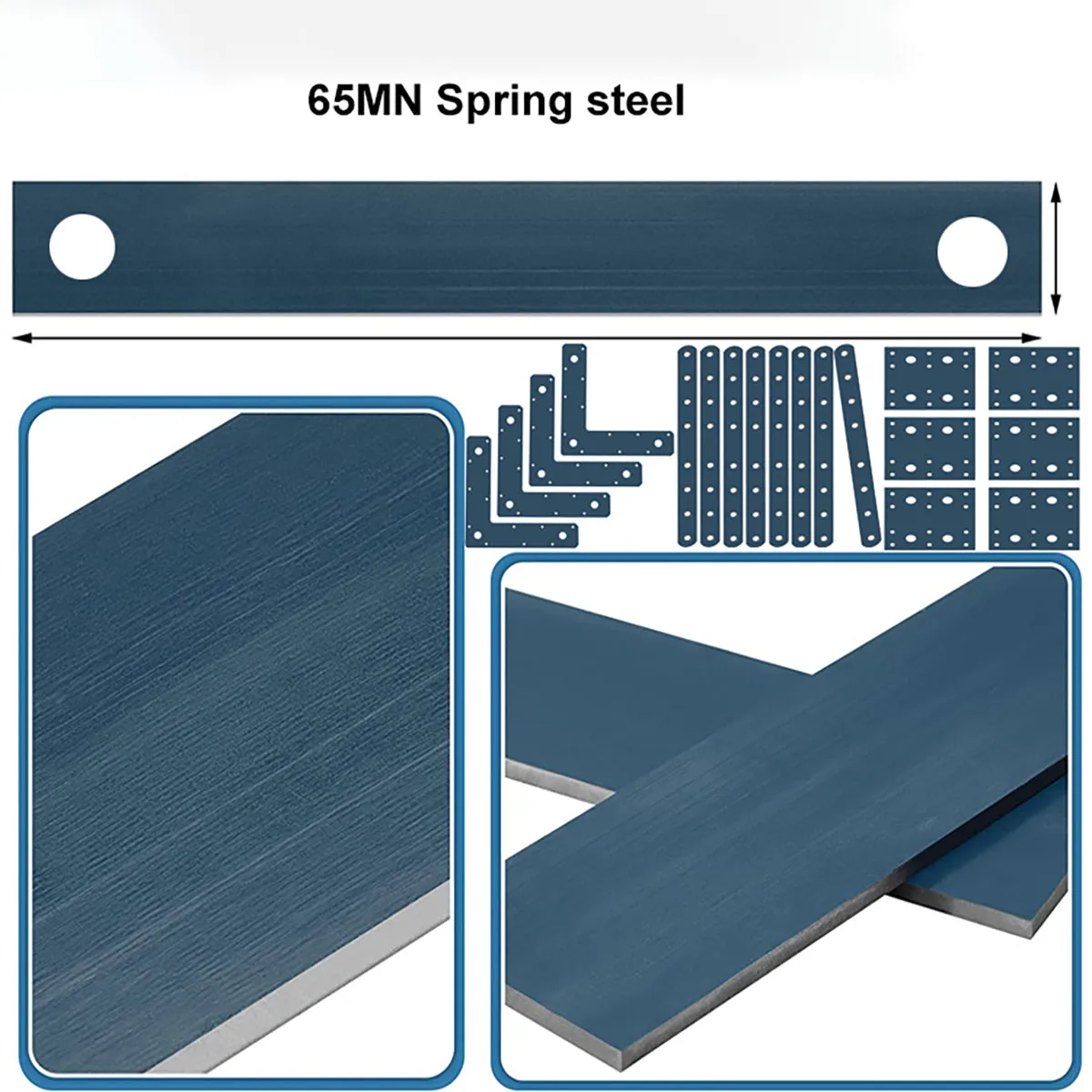 65MN Spring Steel Strip Thick 0.5-4mm Quench Manganese Steel Belt Spring Steel Plate DIY Material Processing Accessories