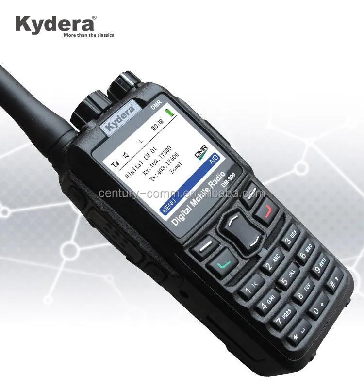 Kydera Digital DMR Radio Vhf Audio System DM-990 Walkie Talkie With Gps