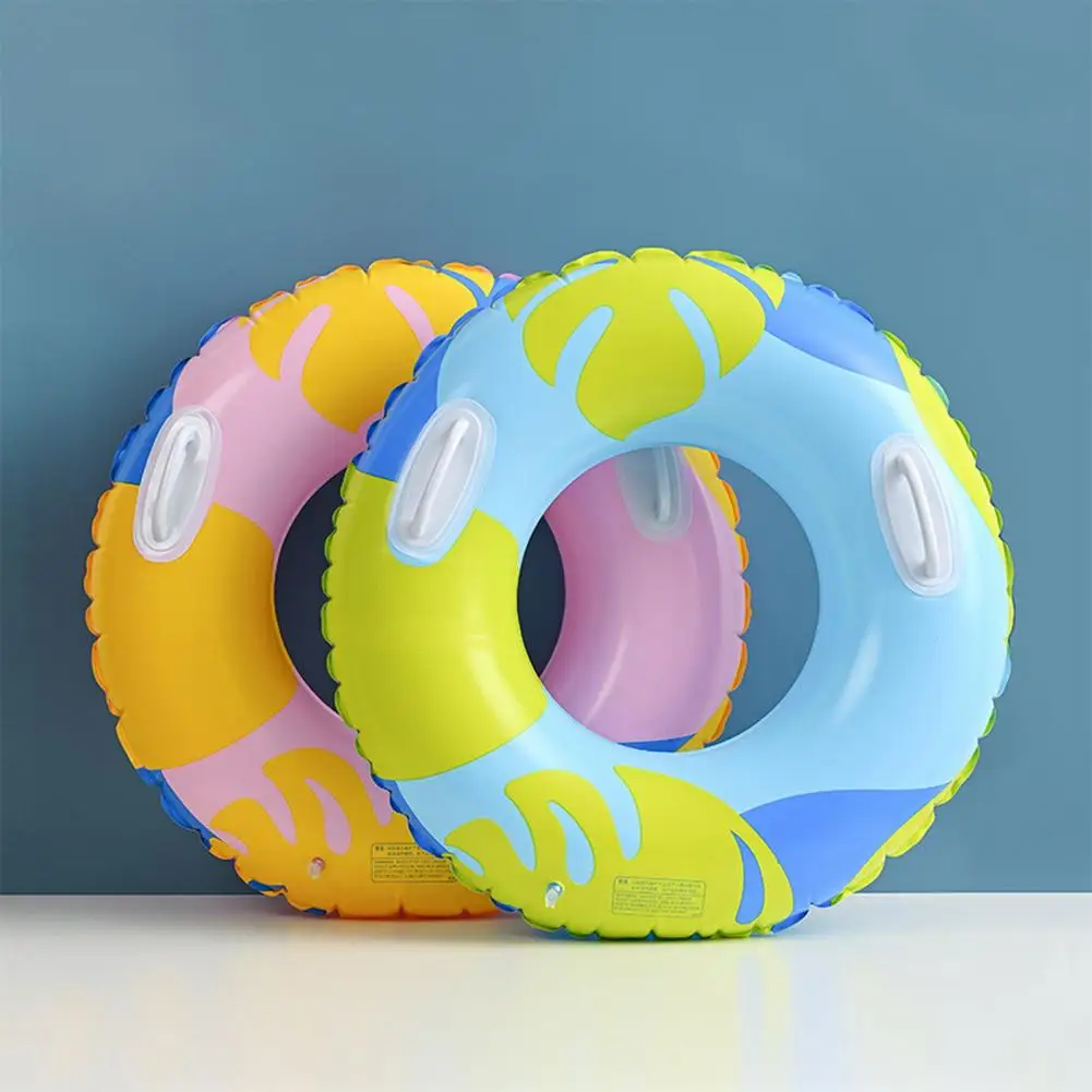 Inflatable Swim Ring  Convenient Fast Deflating 2 Colors  Adult Inflatable Swim Ring Swimming Circle Toy for Women