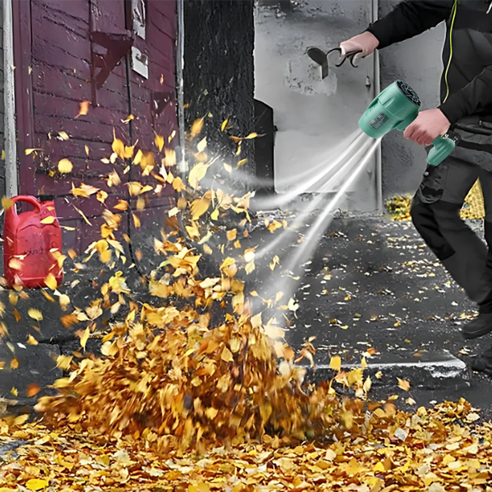 Powerful  Air Blower Turbo Fan with Thrust 550g to Cleaning Fallen Leaves, Snow and Sand Requires 18V Makita Battery view 6