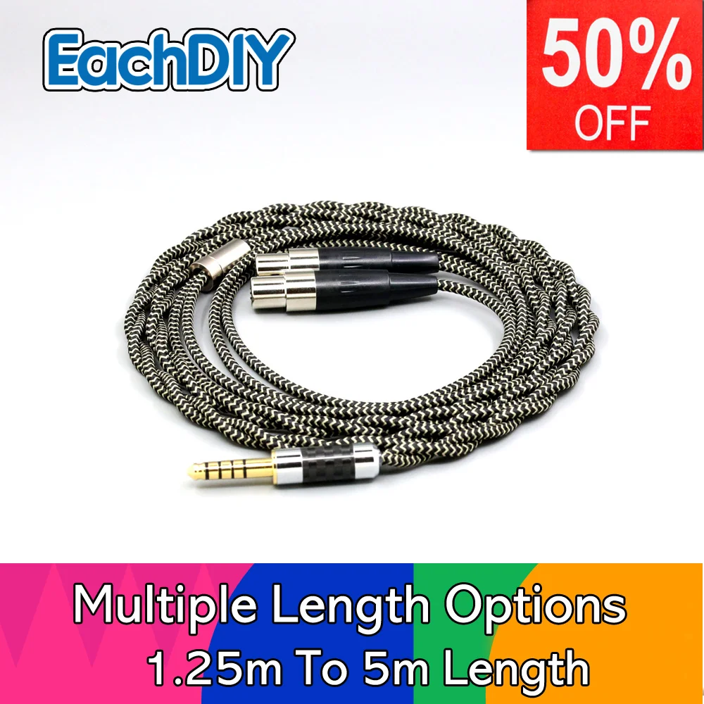 

2 Core 2.8mm Litz OFC Earphone Shield Braid Sleeve Cable For Audeze LCD-3 LCD-2 LCD-X LCD-XC LCD-4z LCD-MX4 LCD-GX lcd LN008069