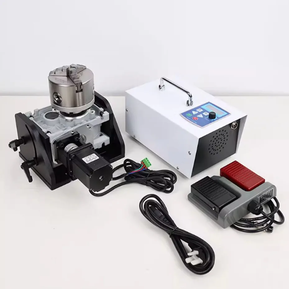 Precision indexing speed control rotary table positioner, manual argon arc welding, laser welding, circumferential seam welding