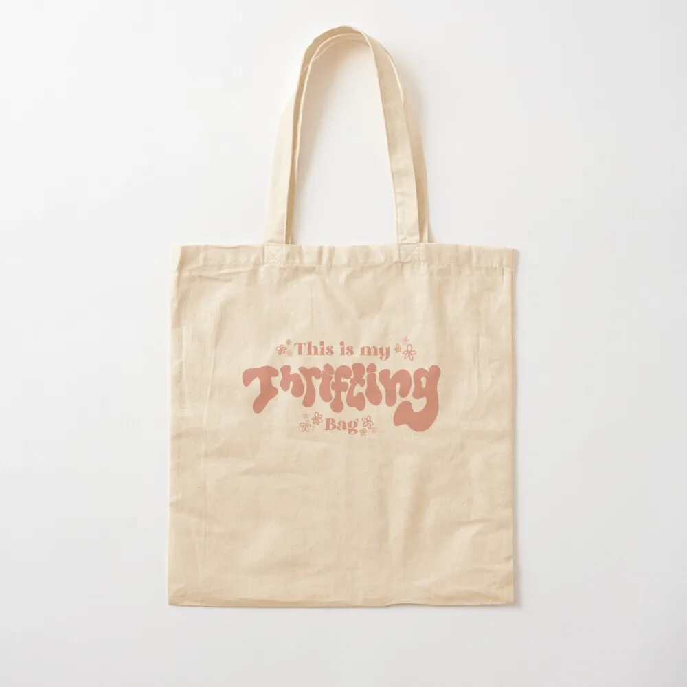 

This is my Thrifting Bag Tote Bag shopper bag women canvas Customizable tote hand bags reusable grocery bags Canvas Tote