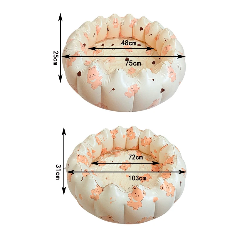 Baby PVC Aufblasbare Schwimmen Pool Tragbare Spielzeug Kleinkind Blow Up Runde Polsterung Pool Kind Spaß Im Freien Spielen Sand/wasser Angeln Spielzeug