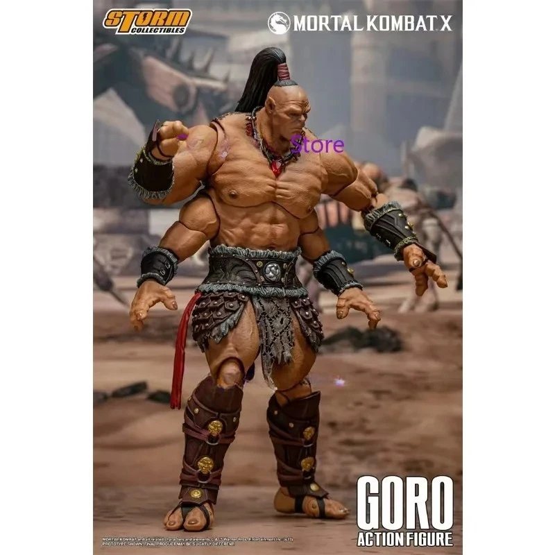 متوفر في المخزون ألعاب العاصفة الأصلية Storm Mortal Kombat GORO أنيمي نموذج لجسم مجموعة لعبة هدية