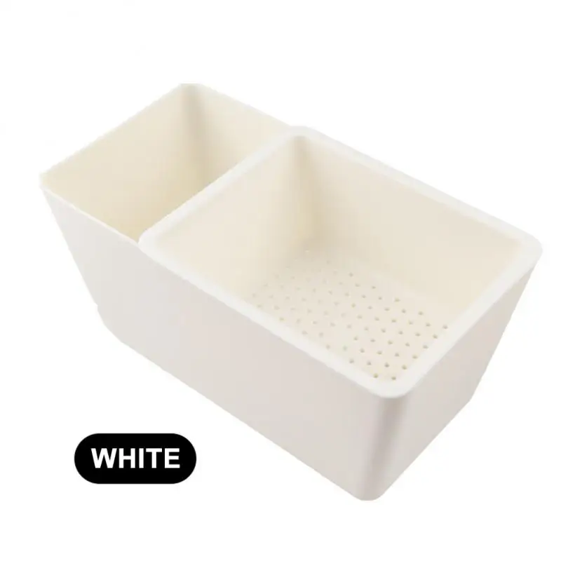 Candy Plates Double-layer Creative Household Durable Draining Design Storage Bucket Fruit Plate Sunflower Seeds Storage Box