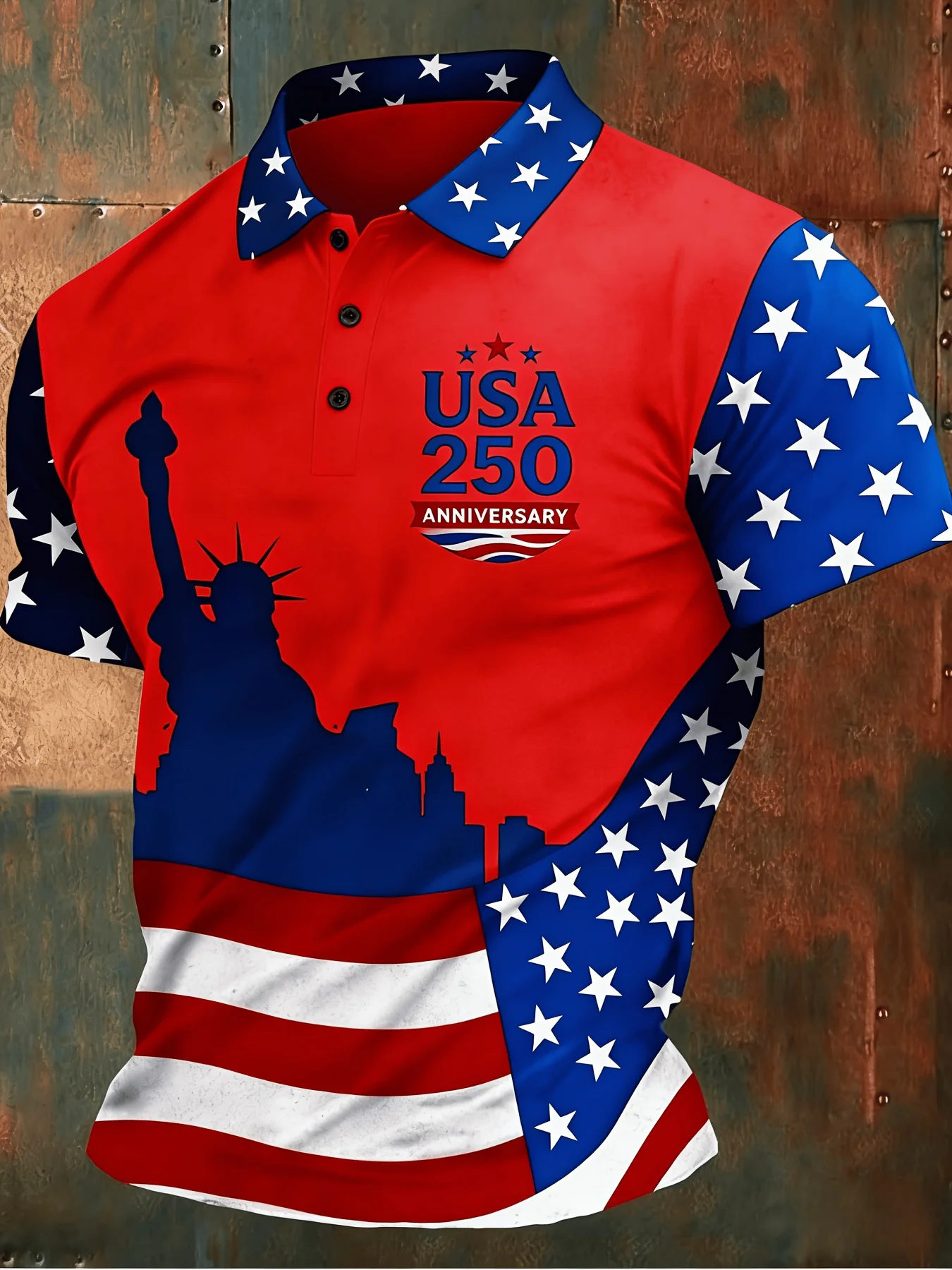 Camiseta Polo Patriótica de EE - 3D Printing Usa reseña y precio