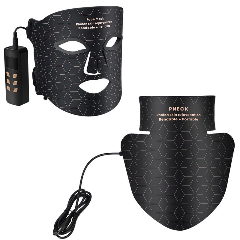 LED Infrared Therapy Face Mask for Acne Treatment LED Eyes and Neck Mask with Skin Whitening