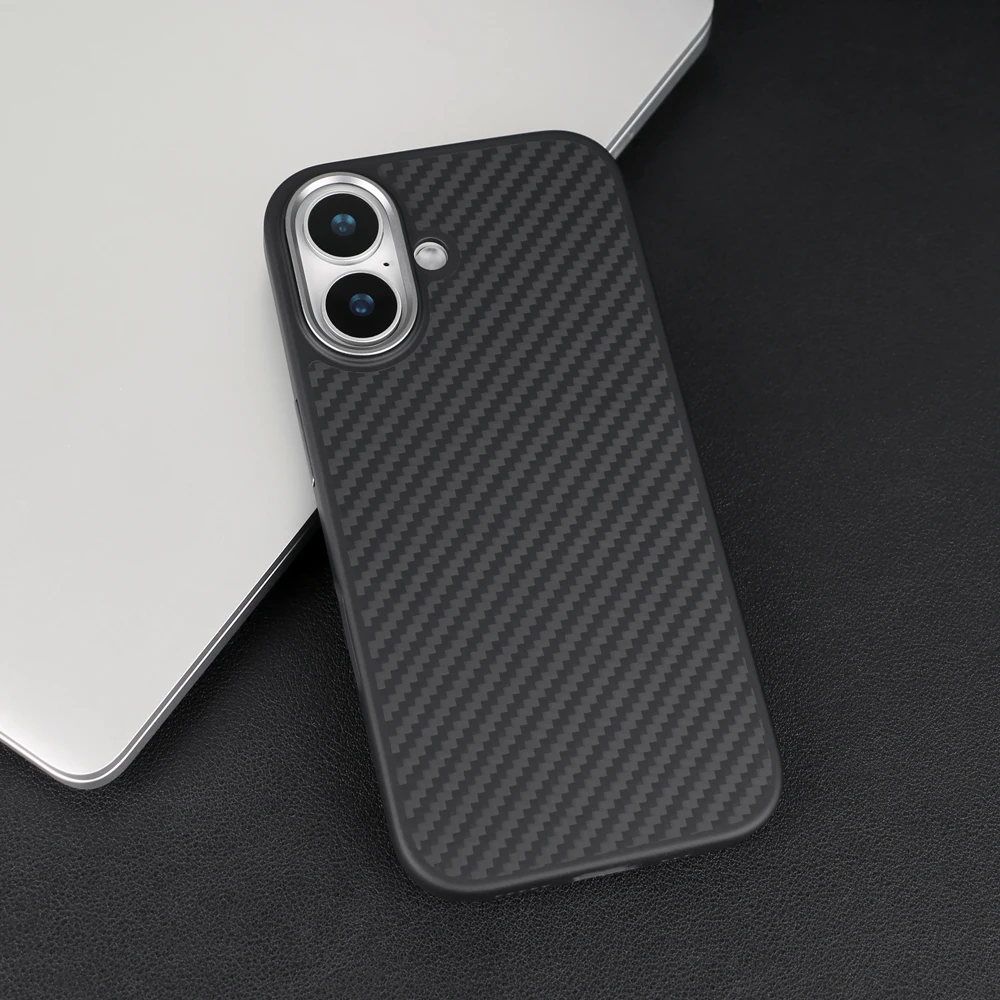 Really Carbon Fiber Case for iPhone 16 pro Max Phone Case Ultra Thin light Aramid Fiber for IPhone 16 Pro/16 Carbon Cover