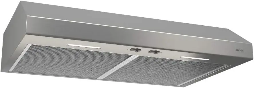 BCSEK130SS Glacier 30-inch Under-Cabinet 4-Way Convertible Range Hood with 2-Speed Exhaust Fan and Light, 300 Max B