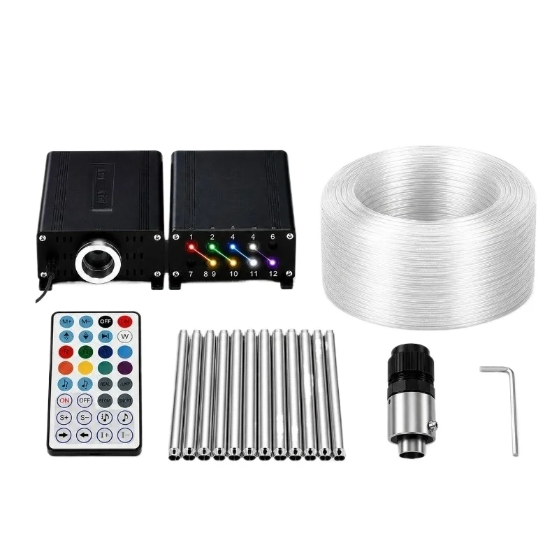 Fiber optic starry sky ceiling light channel flow suitable for car home theaters