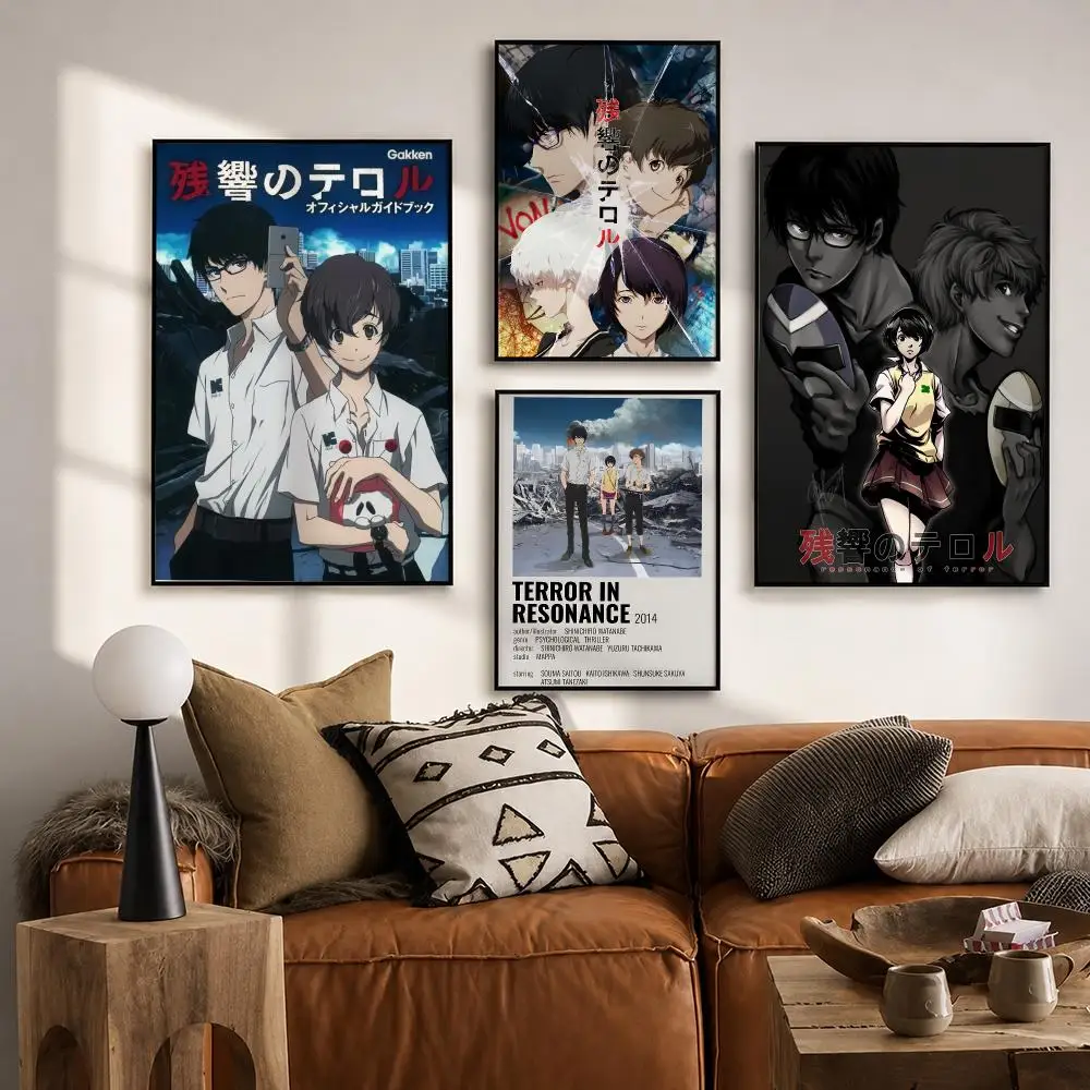 Anime Terror in Resonance Poster HD poster wall art self-stick no-residue for home cafe office great gift