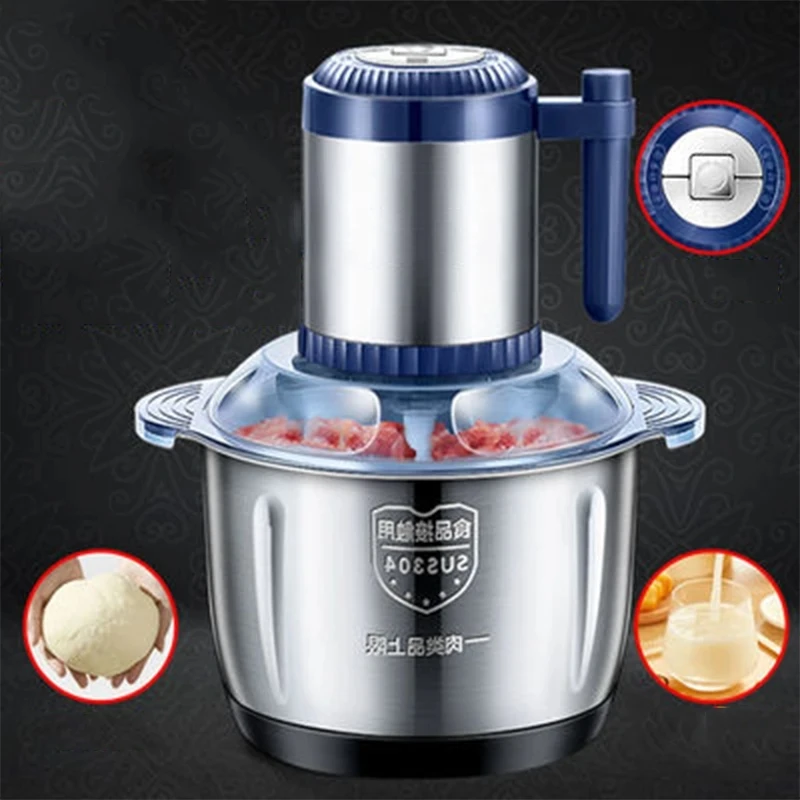 300W 500W Household Meat Grinder Dumpling Stuffing Stainless Steel Electric Multi-Function Cooker And Noodles Meat Garlic