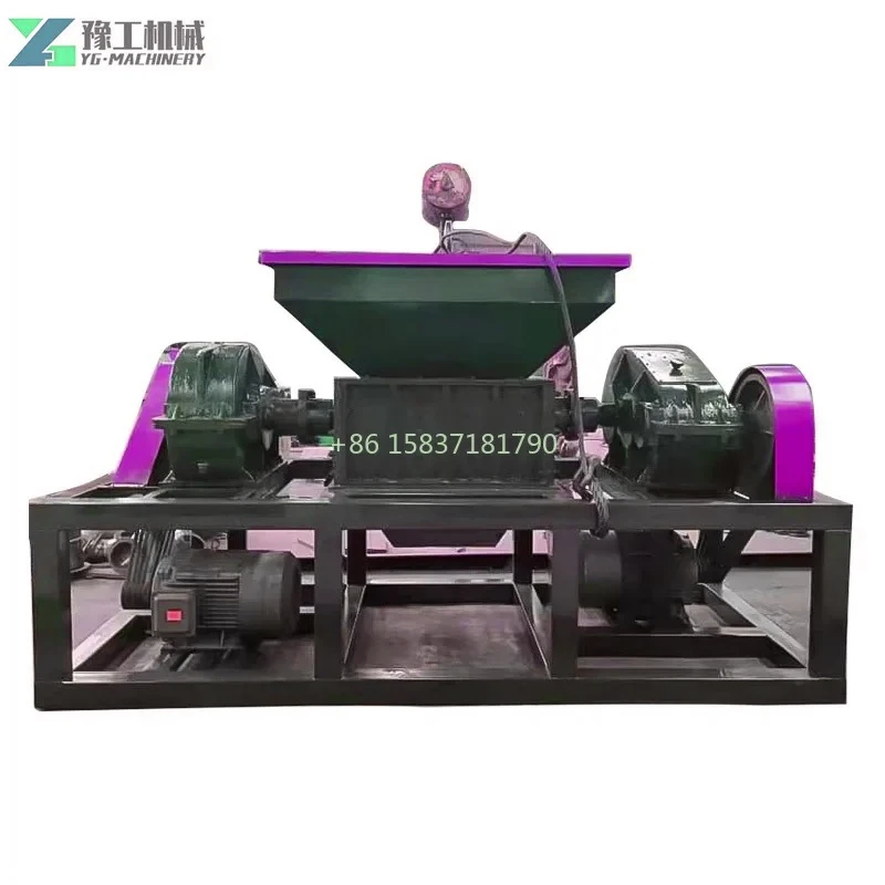 Tire Shredder Recycling Line Widely Using Tyre Crushing Mobile Shredder Small Tire Shredder Metal Crusher Machine for Mexico