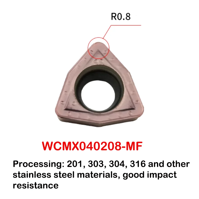 U-Drill Insert Fast Drilling Water Jet Drills WCMX GT 040208 CNC Cutting Edge Violent Peach Shaped Stainless Steel Inserts