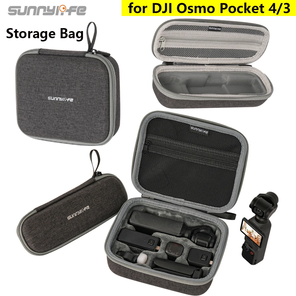 

Sunnylife Mini Protective Bag For DJI OSMO Pocket 4 Pocket 3 Carrying Bag Travel Storage Box Camera Handbag Portable Case Parts